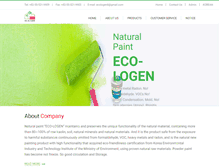 Tablet Screenshot of eco-logen.com